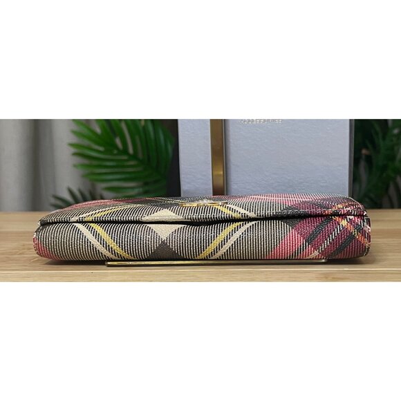 Vivienne Westwood Tartan Check Wallet With Gold Orb Logo - Picture 4 of 15